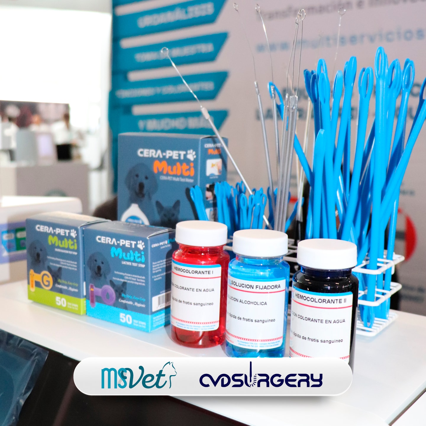 Productos CERA-PET en exhibición