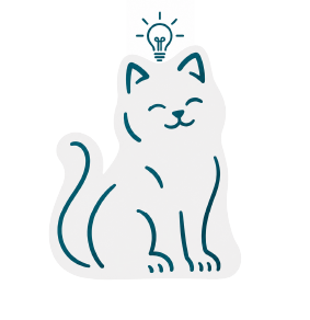 Gato con idea