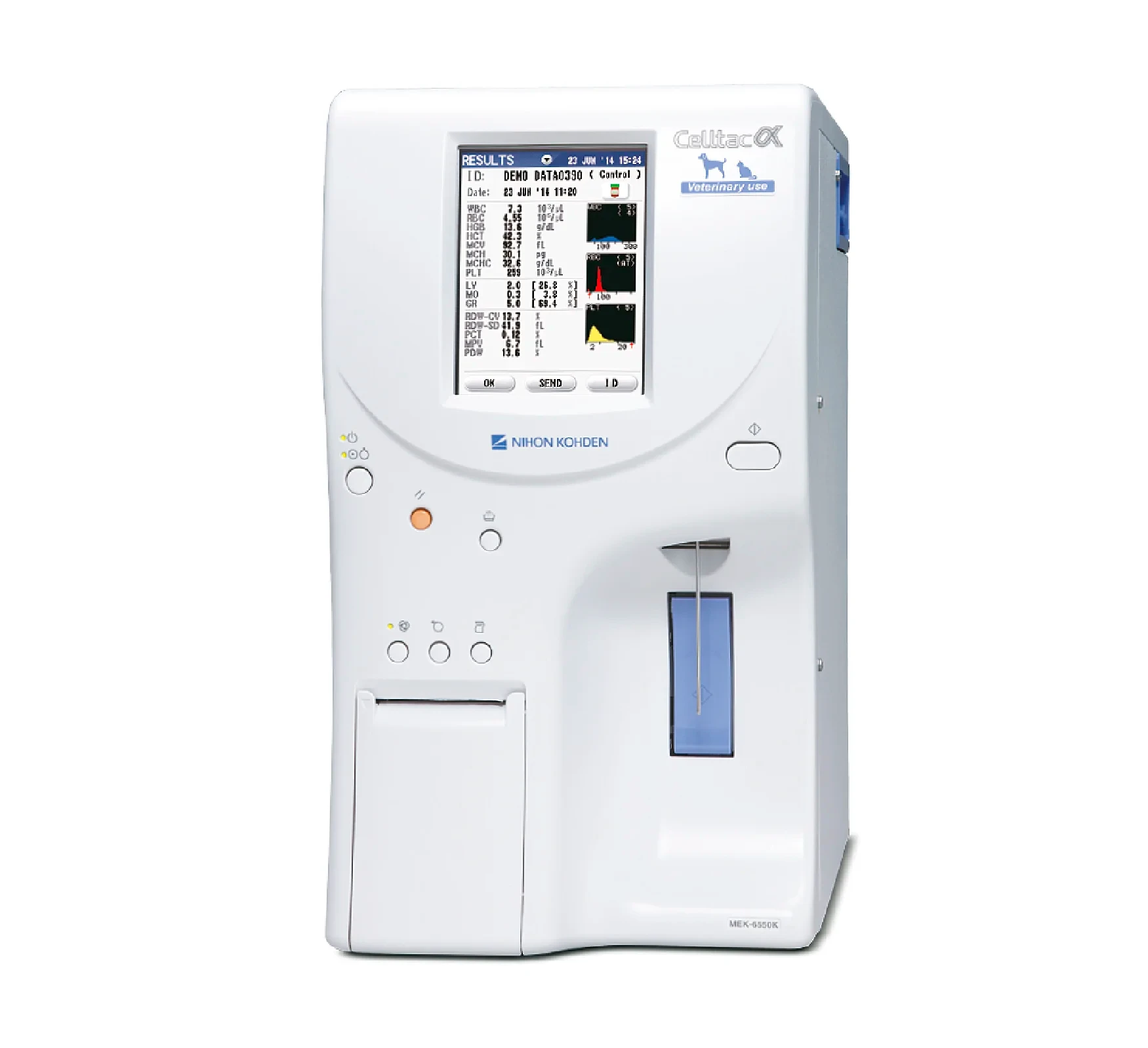 EQUIPO DE HEMOGRAMA MEK-6550 VET NIHON KOHDEN